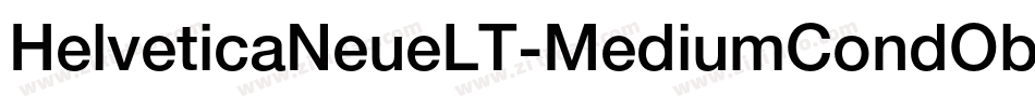 HelveticaNeueLT-MediumCondObl字体转换