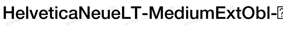 HelveticaNeueLT-MediumExtObl字体转换
