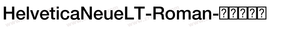 HelveticaNeueLT-Roman字体转换