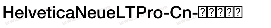 HelveticaNeueLTPro-Cn字体转换