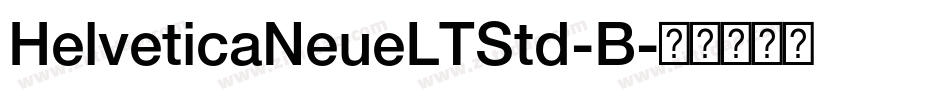HelveticaNeueLTStd-B字体转换