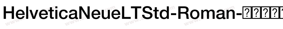 HelveticaNeueLTStd-Roman字体转换