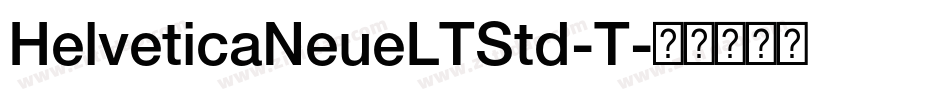 HelveticaNeueLTStd-T字体转换
