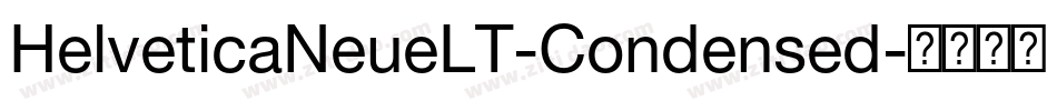 HelveticaNeueLT-Condensed字体转换