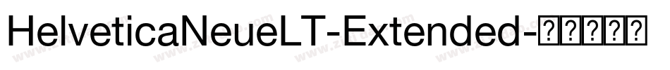 HelveticaNeueLT-Extended字体转换