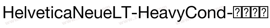 HelveticaNeueLT-HeavyCond字体转换