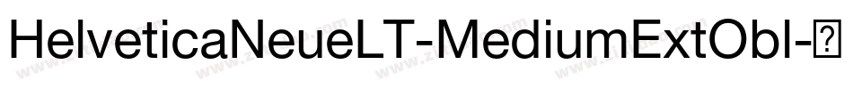 HelveticaNeueLT-MediumExtObl字体转换