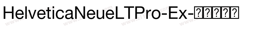 HelveticaNeueLTPro-Ex字体转换