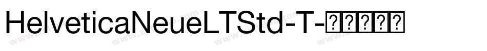HelveticaNeueLTStd-T字体转换