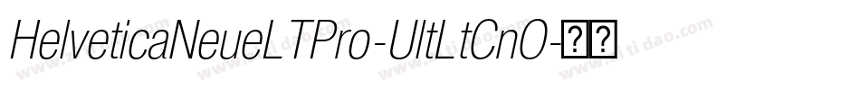 HelveticaNeueLTPro-UltLtCnO字体转换