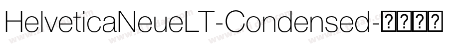 HelveticaNeueLT-Condensed字体转换