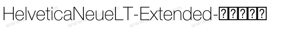 HelveticaNeueLT-Extended字体转换