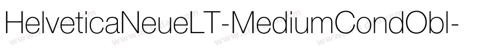 HelveticaNeueLT-MediumCondObl字体转换