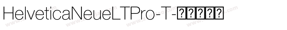 HelveticaNeueLTPro-T字体转换