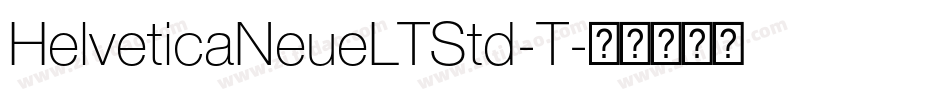 HelveticaNeueLTStd-T字体转换