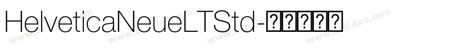 HelveticaNeueLTStd字体转换