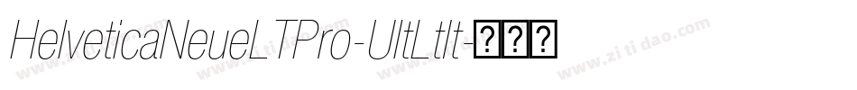 HelveticaNeueLTPro-UltLtIt字体转换