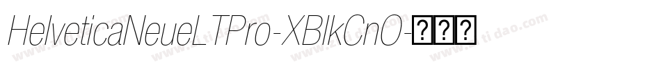 HelveticaNeueLTPro-XBlkCnO字体转换