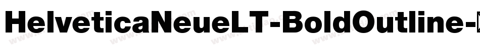 HelveticaNeueLT-BoldOutline字体转换