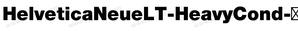 HelveticaNeueLT-HeavyCond字体转换