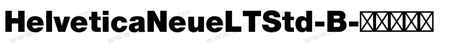 HelveticaNeueLTStd-B字体转换