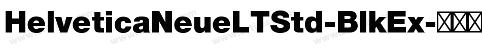 HelveticaNeueLTStd-BlkEx字体转换