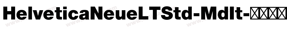 HelveticaNeueLTStd-MdIt字体转换