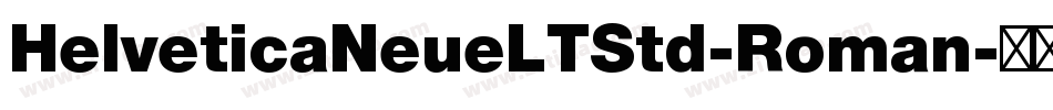 HelveticaNeueLTStd-Roman字体转换