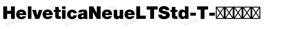 HelveticaNeueLTStd-T字体转换