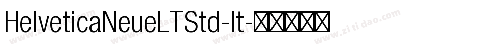 HelveticaNeueLTStd-It字体转换