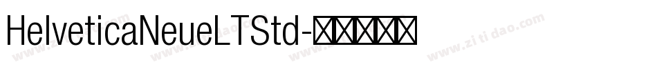 HelveticaNeueLTStd字体转换
