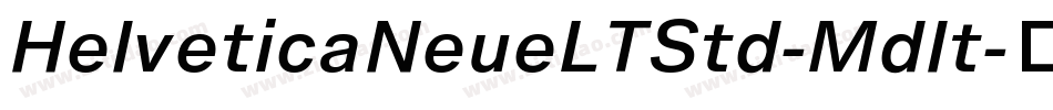 HelveticaNeueLTStd-MdIt字体转换
