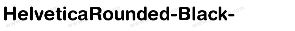 HelveticaRounded-Black字体转换