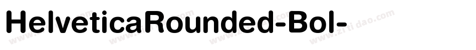 HelveticaRounded-Bol字体转换