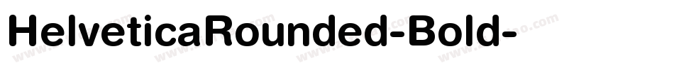 HelveticaRounded-Bold字体转换