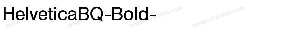 HelveticaBQ-Bold字体转换