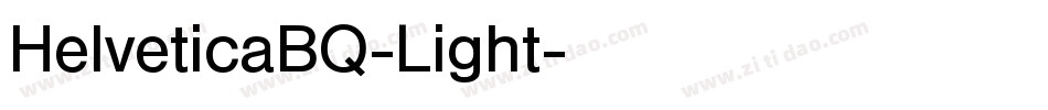 HelveticaBQ-Light字体转换