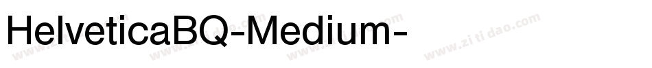 HelveticaBQ-Medium字体转换
