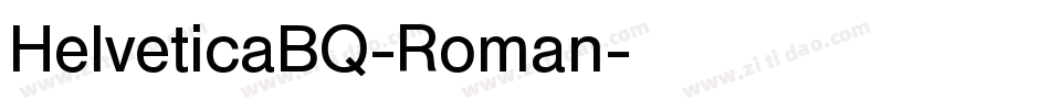 HelveticaBQ-Roman字体转换