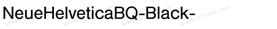 NeueHelveticaBQ-Black字体转换
