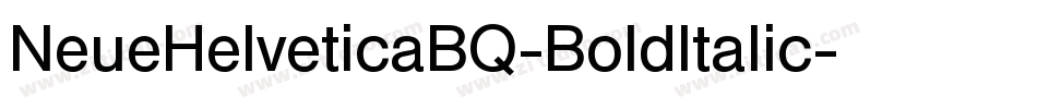 NeueHelveticaBQ-BoldItalic字体转换