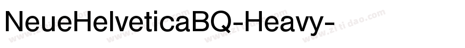 NeueHelveticaBQ-Heavy字体转换