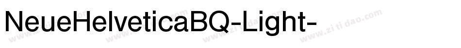 NeueHelveticaBQ-Light字体转换