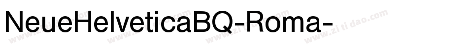 NeueHelveticaBQ-Roma字体转换