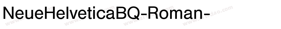 NeueHelveticaBQ-Roman字体转换