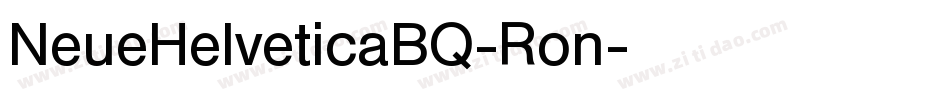 NeueHelveticaBQ-Ron字体转换
