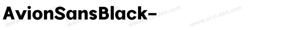 AvionSansBlack字体转换