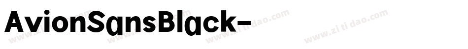 AvionSansBlack字体转换