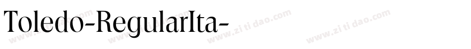 Toledo-RegularIta字体转换