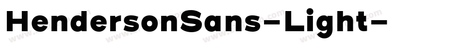 HendersonSans-Light字体转换